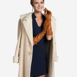 FC02W8 (cognac) - Italian "8 Button Length" Cashmere Lined Leather Gloves - Leather Gloves Online - Luxury Leather Gloves - 2