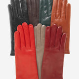 FC04 (medium brown) - Women's Italian Cashmere Lined Leather Gloves