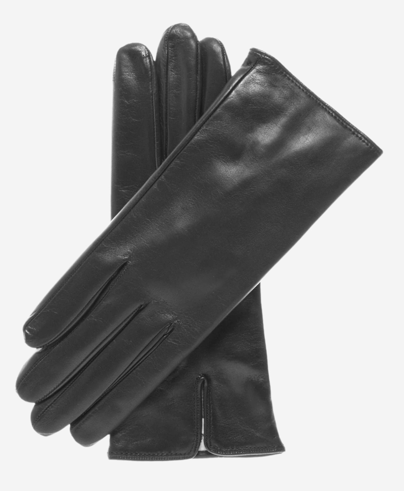 FC04 (black) - Women's Italian Cashmere Lined Leather Gloves - Leather Gloves Online - Luxury Leather Gloves - 1