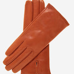 FC04 (medium brown) - Women's Italian Cashmere Lined Leather Gloves - Leather Gloves Online - Luxury Leather Gloves - 1