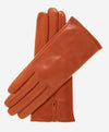 FC04 (medium brown) - Women's Italian Cashmere Lined Leather Gloves - Leather Gloves Online - Luxury Leather Gloves - 1