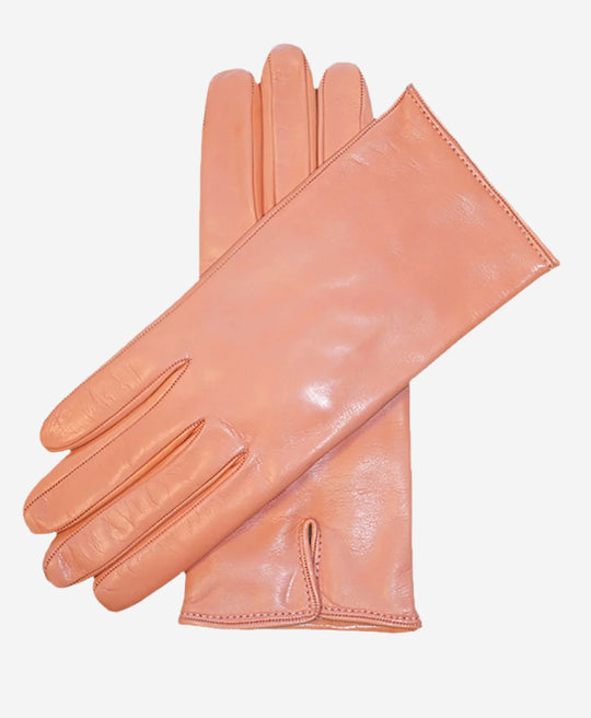 FC04 (pink) - Women's Italian Cashmere Lined Leather Gloves