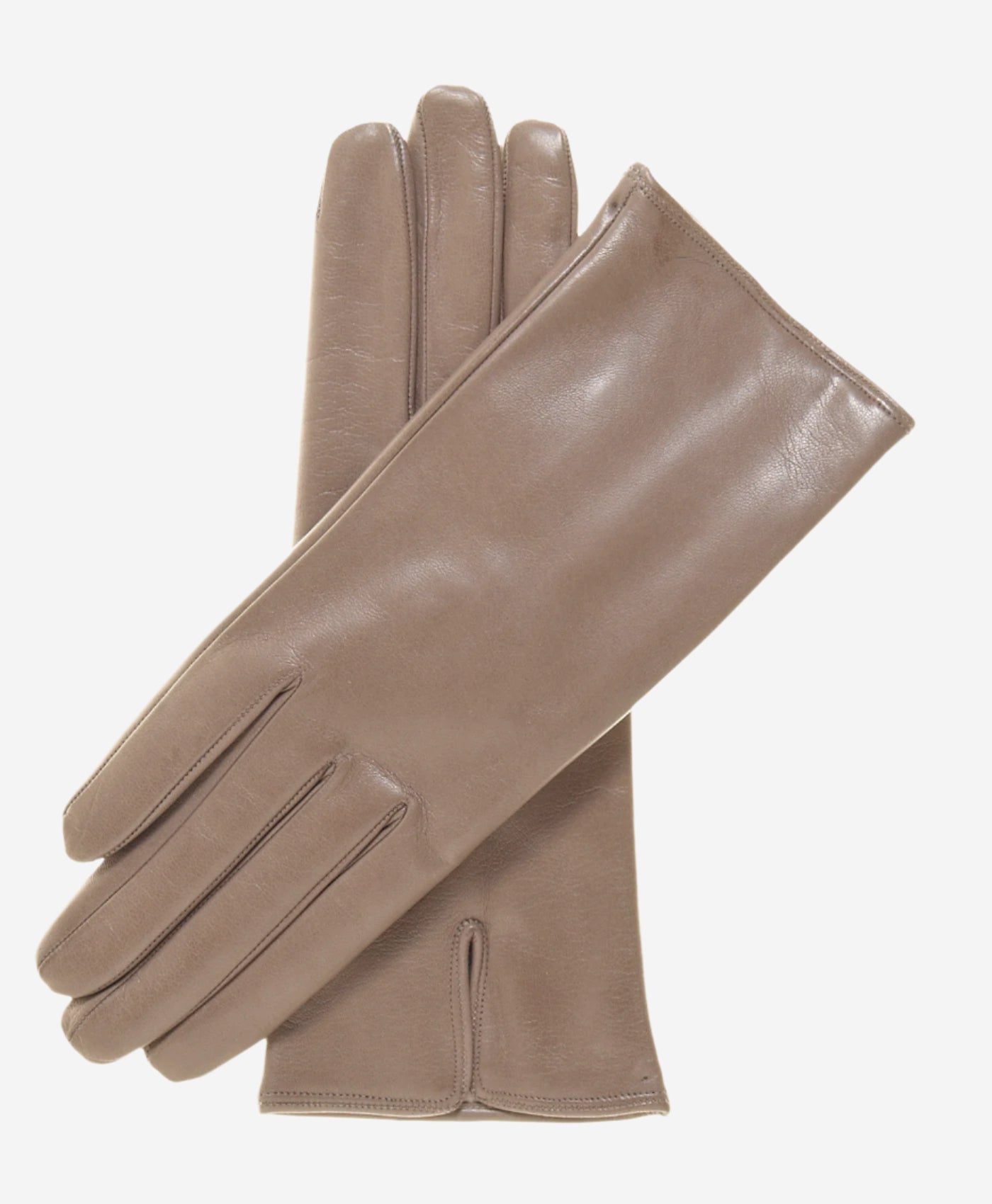 FC04 (taupe) - Women's Italian Cashmere Lined Leather Gloves - Leather Gloves Online - Luxury Leather Gloves - 2
