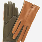 FC34 (camel) - Women's Touchscreen Italian Cashmere Lined Leather Gloves - Leather Gloves Online - Luxury Leather Gloves - 1