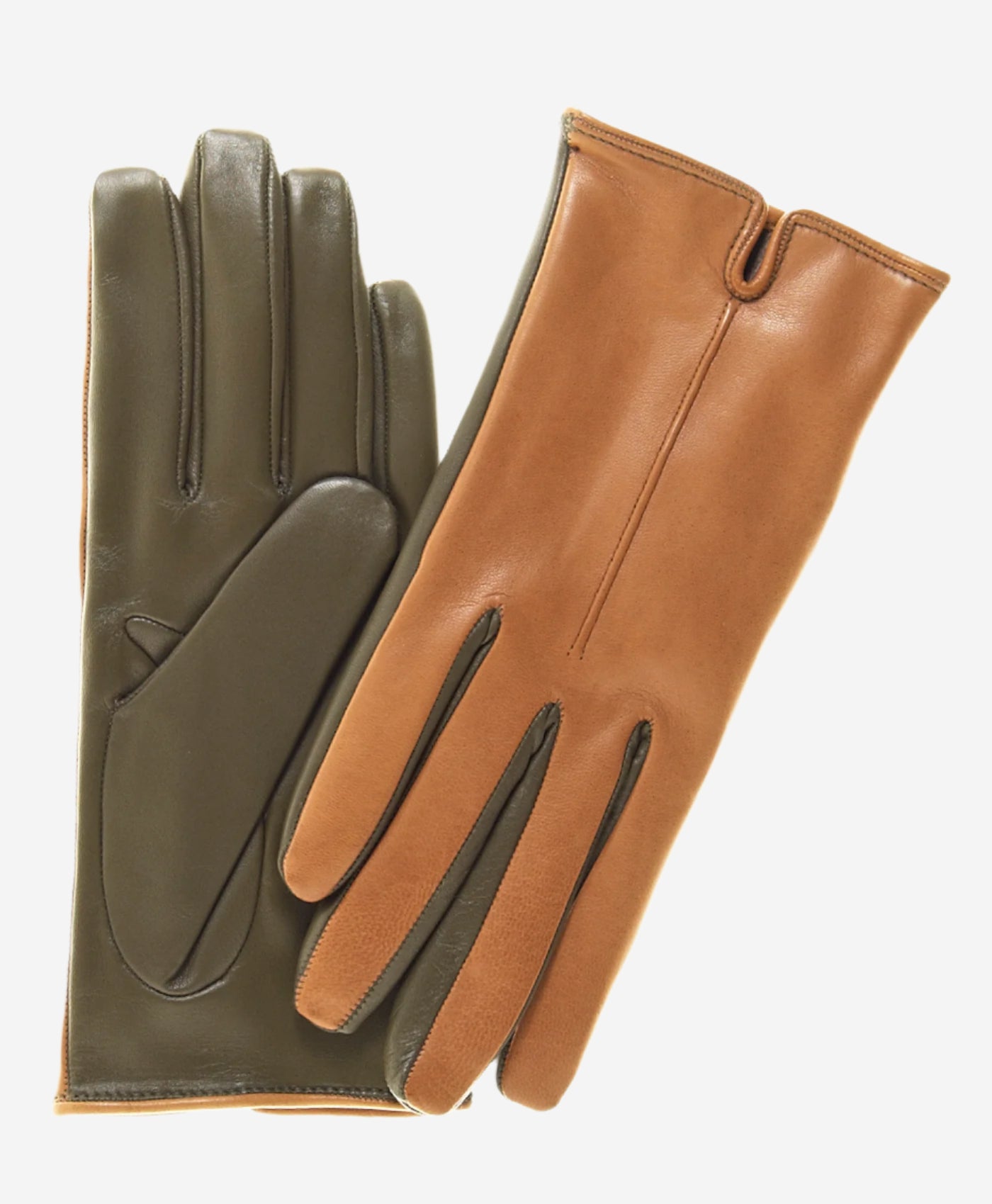 FC34 (camel) - Women's Touchscreen Italian Cashmere Lined Leather Gloves - Leather Gloves Online - Luxury Leather Gloves - 1