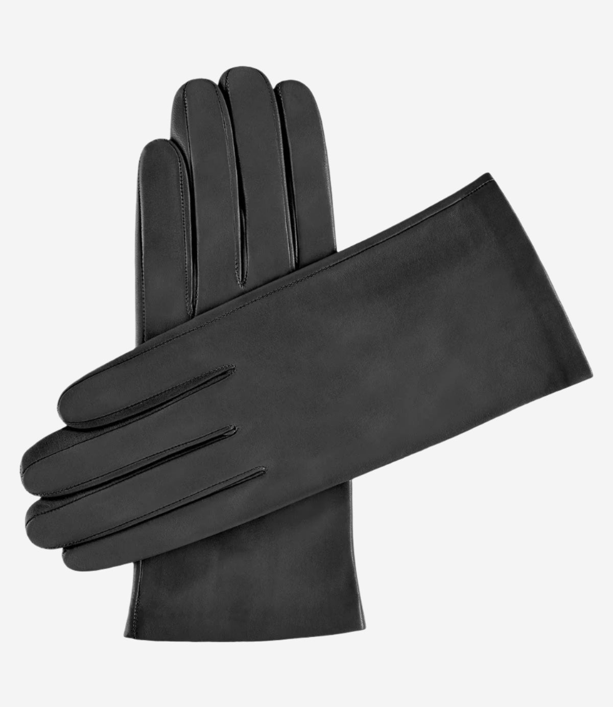 Sofia (grey) - Italian lambskin leather gloves with silk lining - Leather Gloves Online - Luxury Leather Gloves - 1