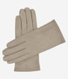 Sofia (cashew) - Italian lambskin leather gloves with silk lining - Leather Gloves Online - Luxury Leather Gloves -  1