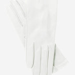 Sofia (ivory) - Italian lambskin leather gloves with silk lining - Leather Gloves Online - Luxury Leather Gloves - 1