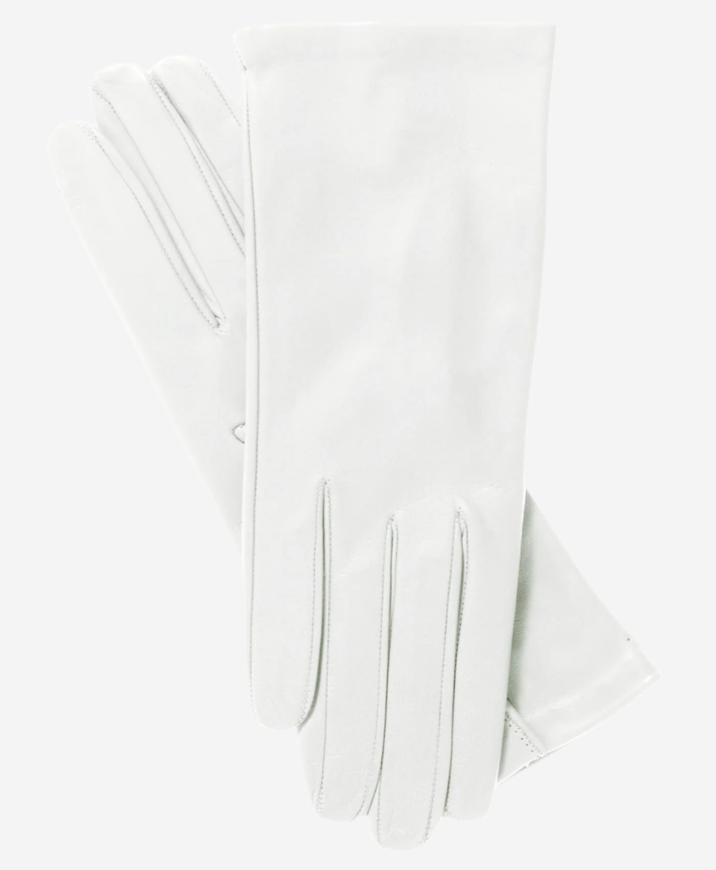 Sofia (ivory) - Italian lambskin leather gloves with silk lining - Leather Gloves Online - Luxury Leather Gloves - 1