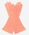 FS01W4 (pink) - Italian "4 Button Length" Silk Lined Leather Gloves - Leather Gloves Online - Luxury Leather Gloves - 1