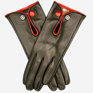 GG4110 (black/red) - Women's Italian casual car gloves