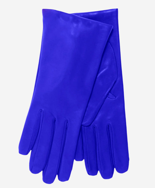 Isabella (rylblue) - Italian lambskin leather gloves with cashmere lining