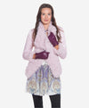 Margherita (eggplant) - Italian lambskin leather gloves with cashmere lining