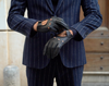 Leonardo (black) - Italian driving gloves made of American deerskin leather