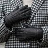 Vittoria (black) - Italian gloves made of American deerskin leather with cashmere lining - Leather Gloves Online - Luxury Leather Gloves - 7