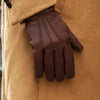 Lorenzo (brown) - Italian gloves made of American deerskin leather with cashmere lining - Leather Gloves Online - Luxury Leather Gloves - 11