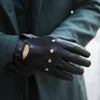 Enzo (black) - Italian lambskin leather driving gloves - Leather Gloves Online - Luxury Leather Gloves - 3