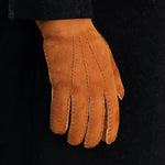 Tommaso - Italian suede leather gloves with luxurious natural sheep fur lining - Leather Gloves Online - Luxury Leather Gloves - 9