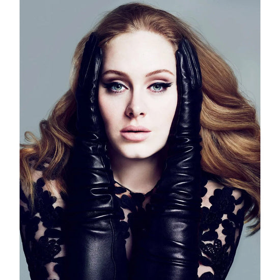 Leonora (black) - Italian cashmere lined 6-button length leather gloves - Leather Gloves Online - Luxury Leather Gloves - 9