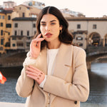 Alessa (pink) - classic Italian lambskin leather driving gloves - Leather Gloves Online - Luxury Leather Gloves - 2