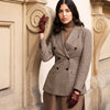 Alessa (cordovan) - classic Italian lambskin leather driving gloves- Leather Gloves Online - Luxury Leather Gloves - 3