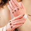 Alessa (pink) - classic Italian lambskin leather driving gloves - Leather Gloves Online - Luxury Leather Gloves - 5