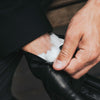 Marco (black) - Italian lambskin leather gloves with white rabbit fur lining - Leather Gloves Online - Luxury Leather Gloves - 6