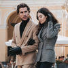Francesca (black) - Italian lambskin leather gloves with white rabbit fur lining - Leather Gloves Online - Luxury Leather Gloves - 9