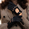 Maria (black) - Italian driving gloves made of American deerskin leather - Leather Gloves Online - Luxury Leather Gloves - 4