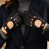 Maria (black) - Italian driving gloves made of American deerskin leather - Leather Gloves Online - Luxury Leather Gloves - 6