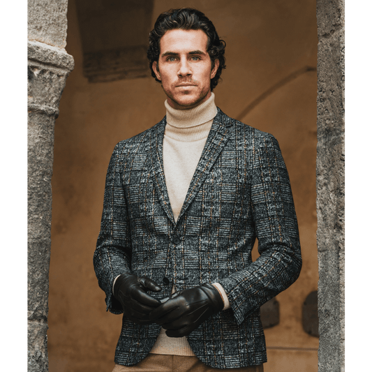 Giovanni (black) - classic Italian lambskin leather gloves with cashmere lining & touchscreen feature - Leather Gloves Online - Luxury Leather Gloves - 7