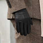 Giovanni (black) - classic Italian lambskin leather gloves with cashmere lining & touchscreen feature - Leather Gloves Online - Luxury Leather Gloves - 8