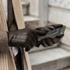 Giovanni (brown) - classic Italian lambskin leather gloves with cashmere lining & touchscreen feature  - Leather Gloves Online - Luxury Leather Gloves - 4