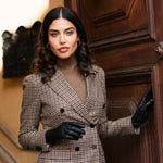 Isabella (black) - Italian lambskin leather gloves with cashmere lining - Leather Gloves Online - Luxury Leather Gloves - 4