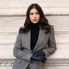 Sofia (navy blue) - Italian lambskin leather gloves with silk lining - Leather Gloves Online - Luxury Leather Gloves - 5