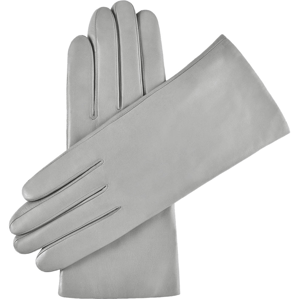 Women's Leather Gloves Cashmere Lined Grey - Handmade in Italy – Premium Leather Gloves – Leather Gloves Online® -  1