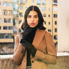 Sofia (black) - Italian lambskin leather gloves with silk lining - Leather Gloves Online - Luxury Leather Gloves - 5