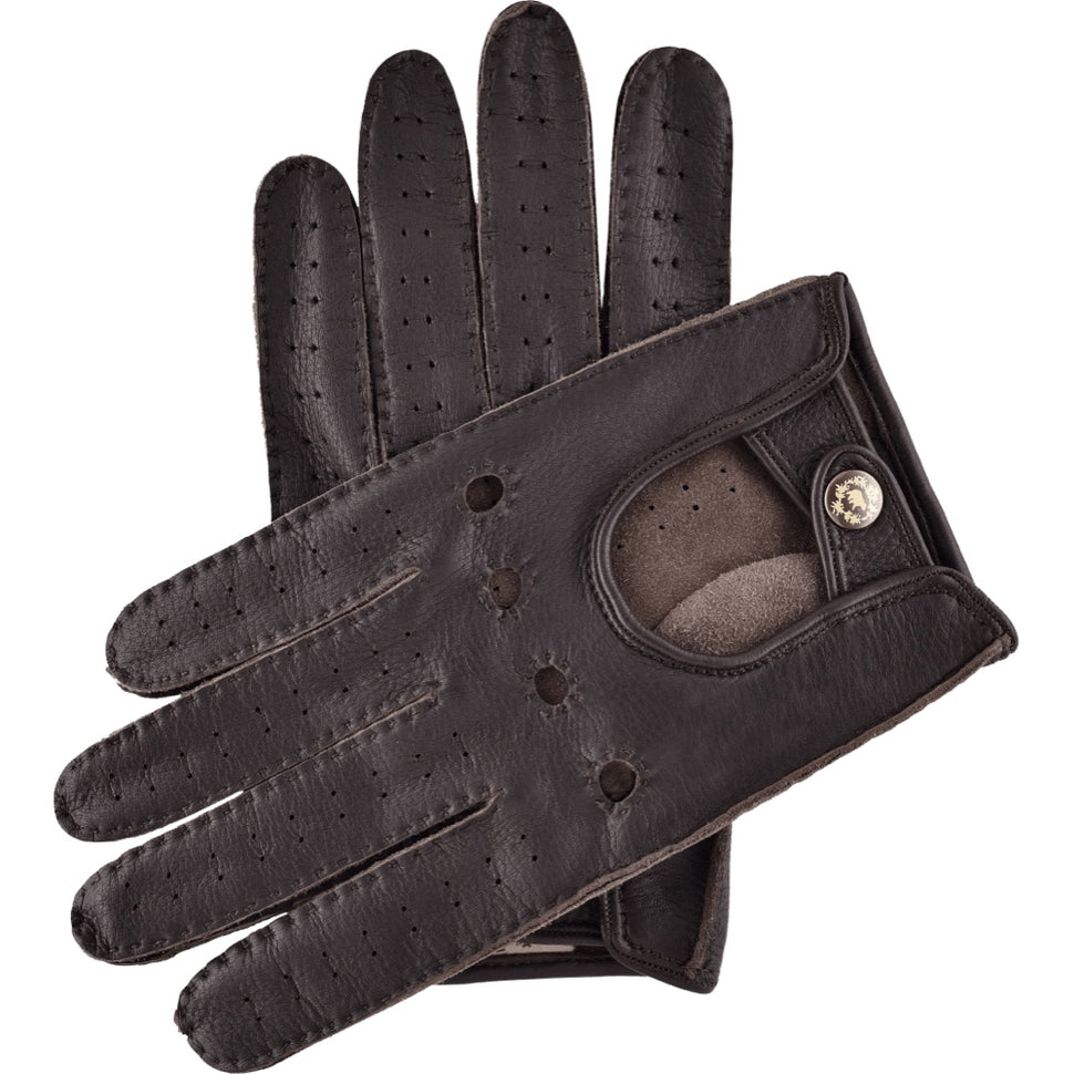 Men's Driving Gloves Deerskin Dark Brown - Handmade in Italy – Premium Leather Gloves – Leather Gloves Online® -  1