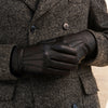 Lorenzo (black) - Italian gloves made of American deerskin leather with cashmere lining - Leather Gloves Online - Luxury Leather Gloves - 9