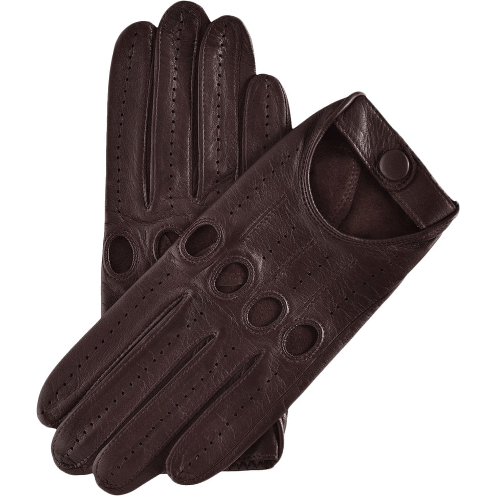 Classic Dark Brown Driving Gloves - Handmade in Italy – Premium Leather Gloves – Leather Gloves Online® -  1