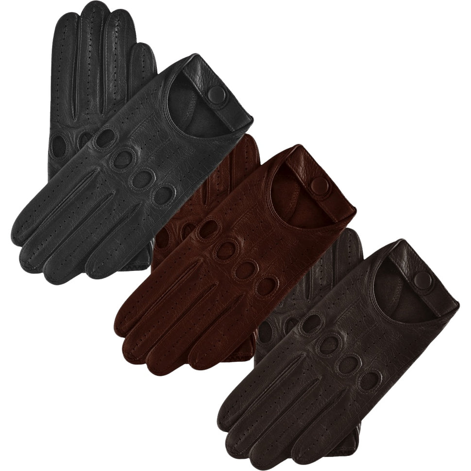 Classic Dark Brown Driving Gloves - Handmade in Italy – Premium Leather Gloves – Leather Gloves Online® -  3