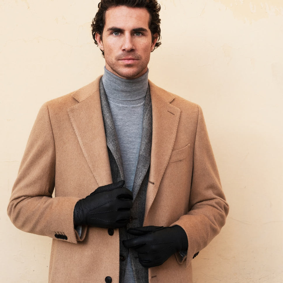 Peccary Leather Gloves - 100% Cashmere -Handmade in Italy – Premium Leather Gloves – Leather Gloves Online® -  6