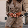 Rossana (cognac) - Italian fingerless lambskin leather driving gloves - Leather Gloves Online - Luxury Leather Gloves - 6