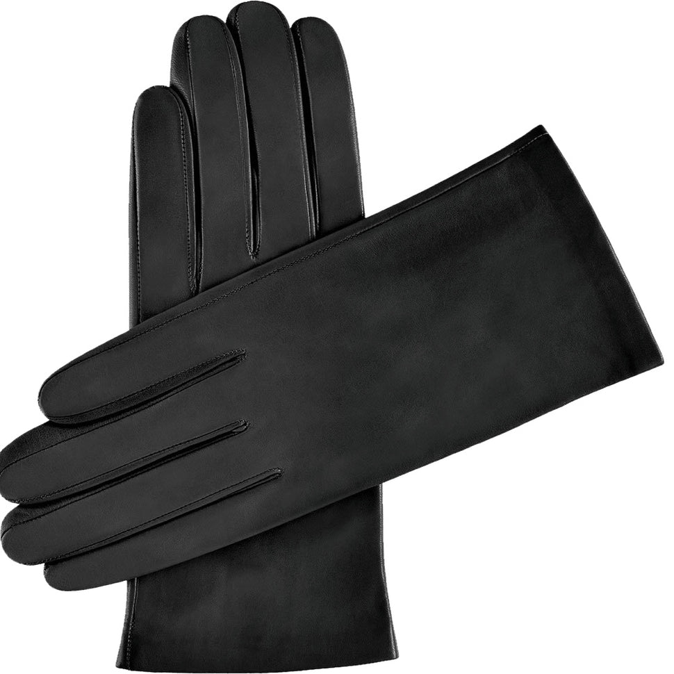 Black Leather Gloves Women - Silk Lined - Handmade in Italy – Premium Leather Gloves – Leather Gloves Online® -  1
